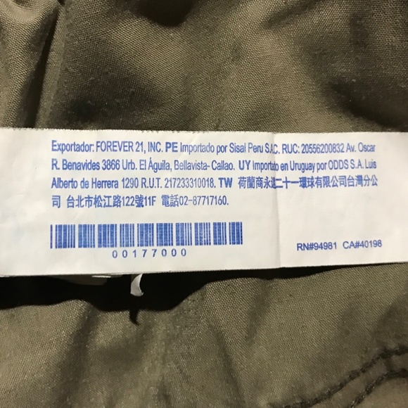 Forever 21 Women’s Green Camo Jegging Pants, U.S Size 31, E.U Size 46 - Picture 5 of 6